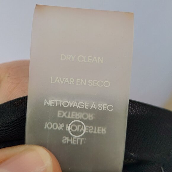 Calvin Klein Black Polka-Dot Shell Blouse Sleeveless Chiffon Trim Satin - Picture 13 of 14